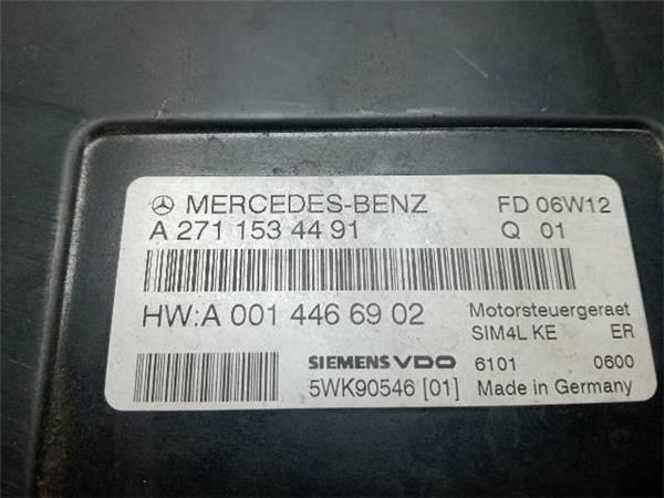 CENTRALITA MOTOR UCE Mercedes C 160 1.8 G C SPORTCOUPE 122CV (2002-2008) (90 KW) - 27035 / 271.921