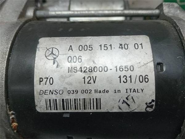 MOTOR ARRANQUE Mercedes C 160 1.8 G C SPORTCOUPE 122CV (2002-2008) (90 KW) - 27036 / 271.921