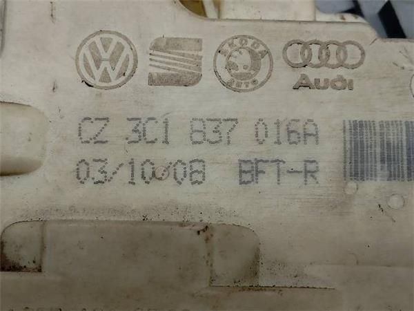 CERRADURA PUERTA DEL. DCHA. Volkswagen Passat 1.9 TDI (3C2) (2005-2010) (77 KW) - 27219 / BXE