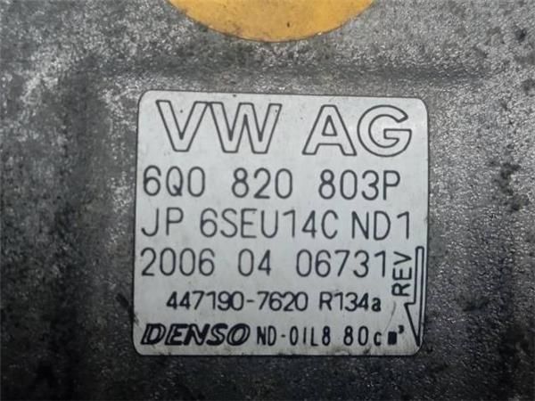 COMPRESOR AIRE ACOND. Volkswagen Polo 1.4 TDI (9N) (59 KW) - 27575 / BNV