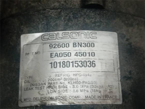 COMPRESOR AIRE ACOND. Nissan Almera 2.2 DCI TINO (V10M) 114CV (2000-2006) (84 KW) - 27667 / YD22