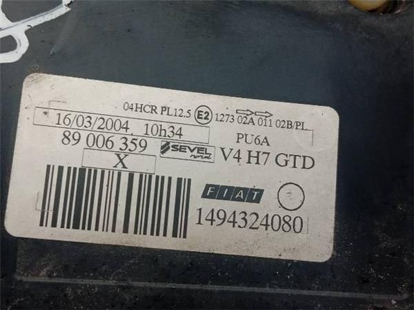 FARO DEL. IZDO. Fiat Ulysse 2.0 G (178) 136CV (2002-2011) (100 KW) - 27672 / RFN