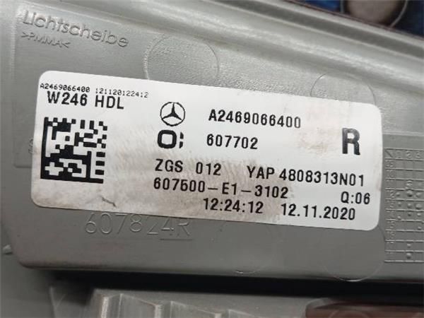 PILOTO PORTON TRA. DCHO. Mercedes B 180 1.8 CDI (W246) (2011-2014) 109CV (80 KW) - 28103 / 651901