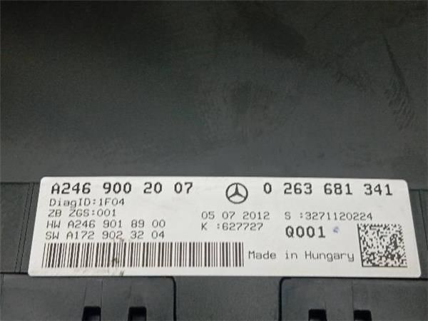 CUADRO INSTRUMENTOS Mercedes B 180 1.8 CDI (W246) (2011-2014) 109CV (80 KW) - 28113 / 651901