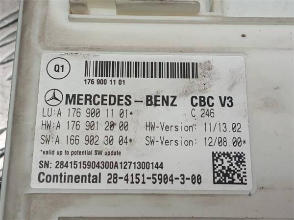 MODULO CONFORT Mercedes B 180 1.8 CDI (W246) (2011-2014) 109CV (80 KW) - 28134 / 651901