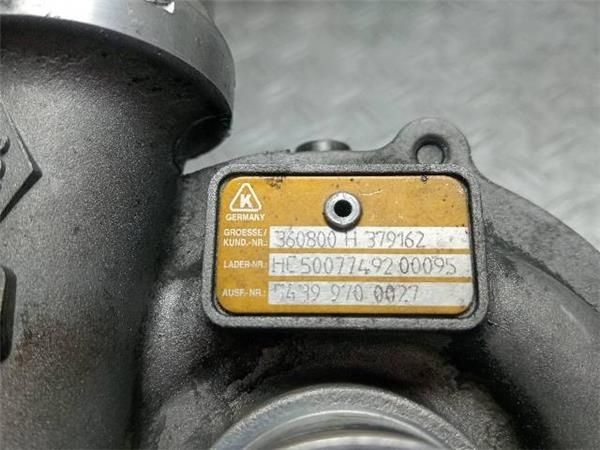 TURBO Renault Megane 1.5 DCI II (BM) 101CV (2003-2008) (74 KW) - 28238 / K9KF7