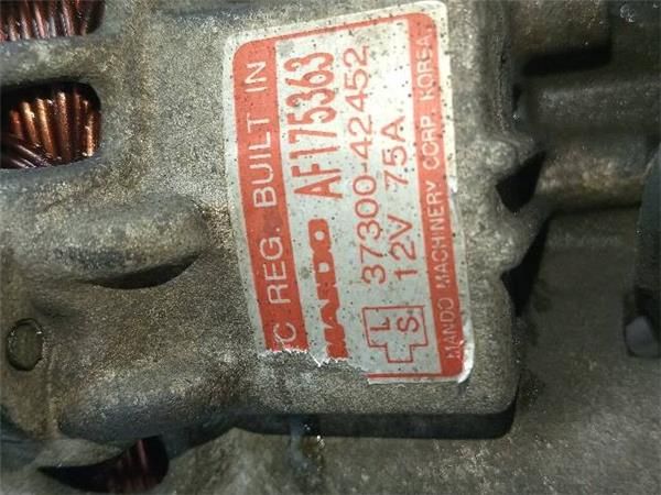 ALTERNADOR Hyundai H1 2.5 TD STAREX 80CV (1997-2004) (59 KW) - 28867 / D4BF