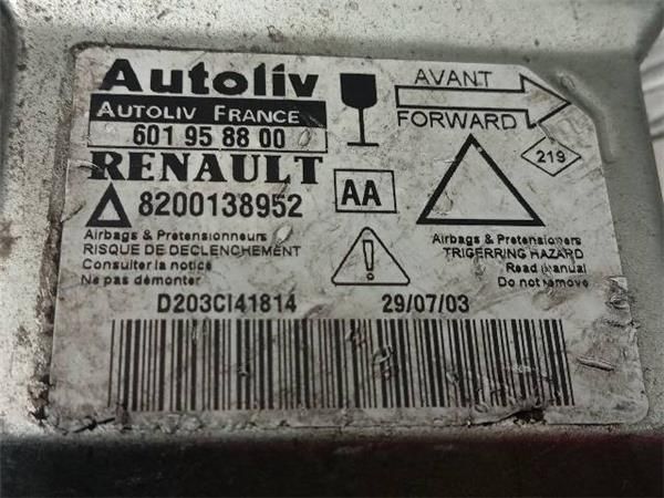 CENTRALITA AIRBAG Renault Laguna 2.0 DCI II (BG0) (2001-2007) (110 KW) - 29109 / M9RA7