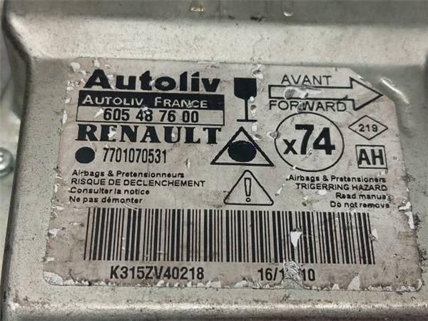 CENTRALITA AIRBAG Renault Laguna 1.9 DCI II (BG) 120CV (2001-2007) (88 KW) - 29124 / F9QC7