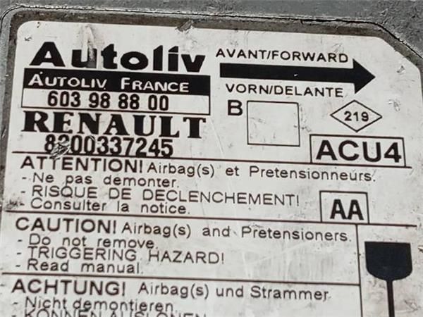 CENTRALITA AIRBAG Renault Megane 1.6 G II (CM) 112CV (2006-2008) (82 KW) - 29128 / K4M D8