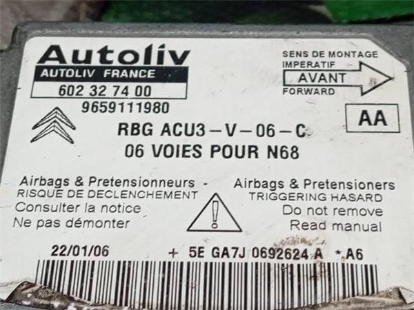 CENTRALITA AIRBAG Citroen Xsara 2.0 HDI PICASSO (1999-2011) (66 KW) - 29145 / RHY