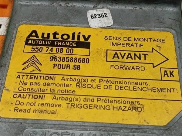 CENTRALITA AIRBAG Citroen Saxo 1.5 D (S0) 57CV (1996-2001) (42 KW) - 29147 / VJX