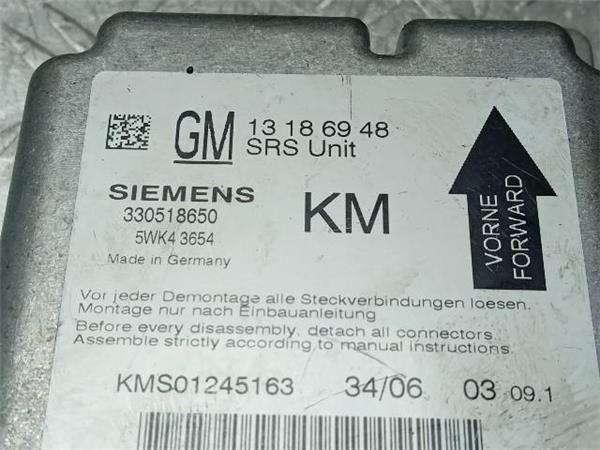CENTRALITA AIRBAG Opel Vectra 1.9 CDTI C 120CV (2004-2009) (88 KW) - 29367 / Z19DT