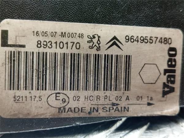 FARO DEL. IZDO. Citroen Xsara 1.6 HDI PICASSO (109CV) (2004 2011) (80 KW) - 29605 / 9HZ