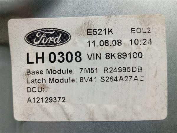 ELEVALUNAS ELECTRICO TRA. IZDO. Ford Kuga 2.0 TDCI I 136CV (2008-2012) (100 KW) - 29726 / G6DG