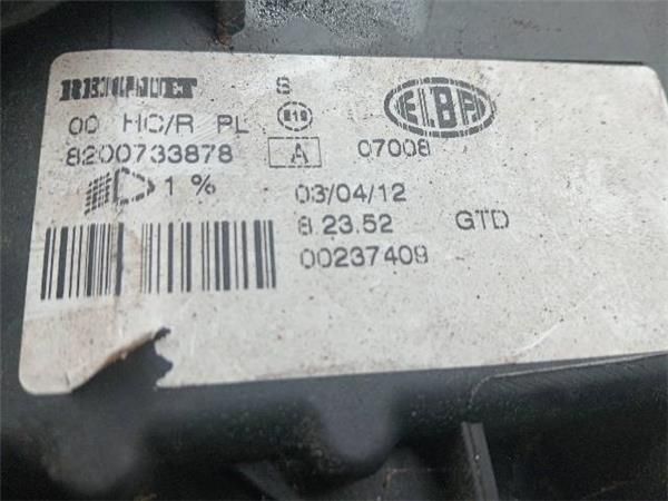 FARO DEL. IZDO. Dacia Sandero 1.2 G (75CV) (2008 2022) (55 KW) - 29827 / D4F732