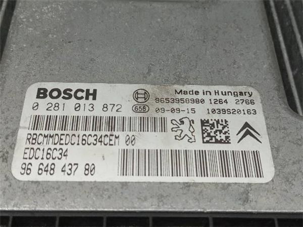 CENTRALITA MOTOR UCE Peugeot Partner 1.6 HDI 75CV (2008-2018) (55,2 KW) - 29911 / 9HT O 9H03