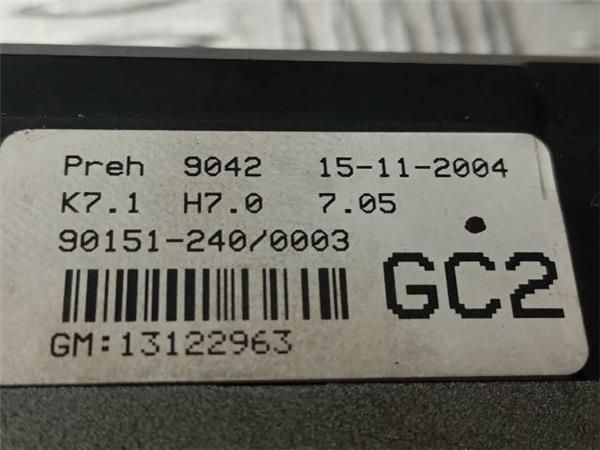 MANDOS CALEFACCION / A.A. Opel Astra 1.7 CDTI H (100CV) (2004 2010) (74 KW) - 29946 / Z17DTH
