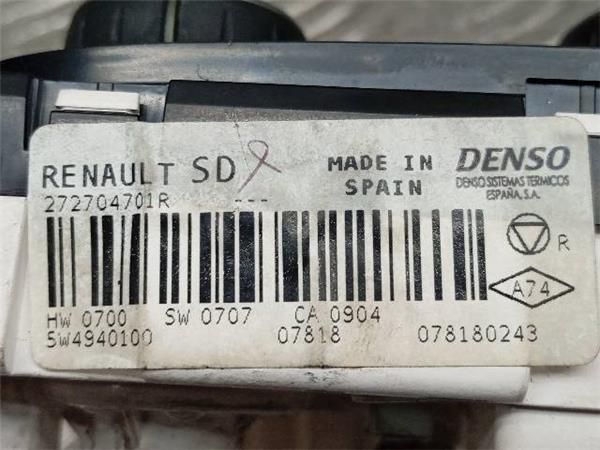 MANDOS CALEFACCION / A.A. Renault Clio 1.2 G IV (5R) 73CV (2012-2021) (54 KW) - 30038 / D4FD7