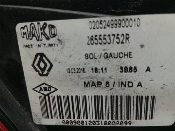 PILOTO TRA. IZDO. Renault Clio 1.2 G IV (5R) 73CV (2012-2021) (54 KW) - 30040 / D4FD7