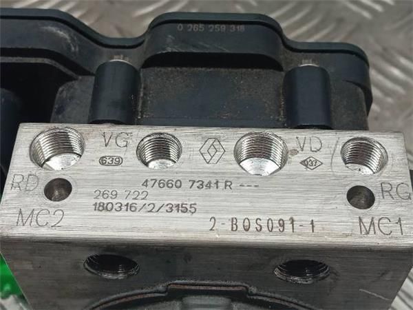 NUCLEO ABS Renault Clio 1.2 G IV (5R) 73CV (2012-2021) (54 KW) - 30046 / D4FD7