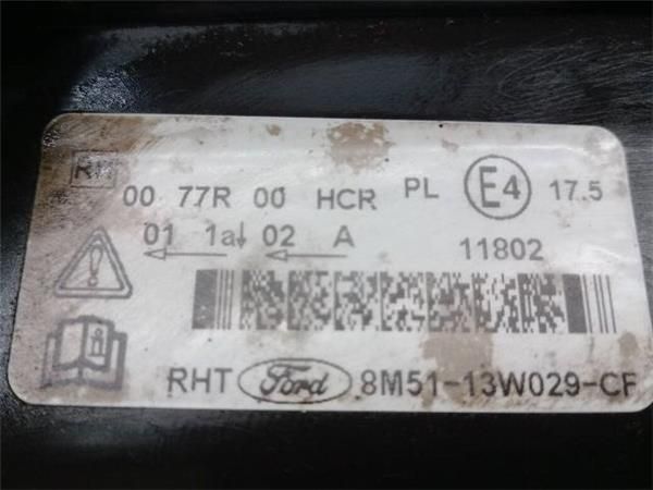 FARO DEL. DCHO Ford Focus 1.8 TDCI II (DA) 115CV (2005-2012) (85 KW) - 30197 / KKDA