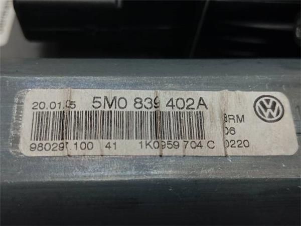 MOTOR ELEVALUNAS TRA. DCHO. Volkswagen Golf 1.9 TDI V PLUS (1KP) 105CV (2005-2009) (77 KW) - 30274 / BKC