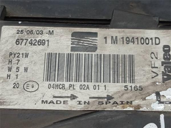 FARO DEL. IZDO. Seat Toledo 1.6 G II (105CV) [2000 2006) (77 KW) - 30586 / BCB