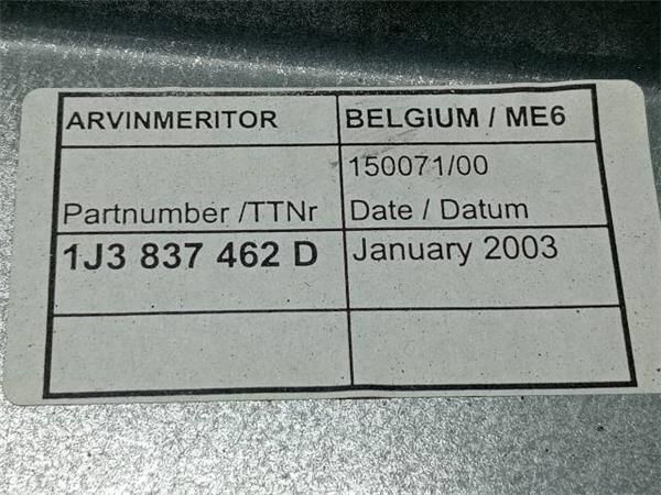 ELEVALUNAS ELECTRICO DEL. DCHO. Volkswagen Golf 1.6 G IV (105CV) (2000 2005) (77 KW) - 30808 / AUS/AZD