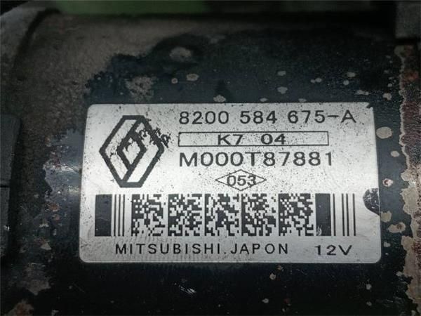 MOTOR ARRANQUE Renault Kangoo 1.5 DCI EXPRESS (68CV) (2005 2022) (50 KW) - 31281 / K9K V7