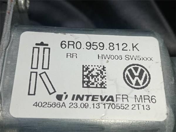 MOTOR ELEVALUNAS TRA. DCHO. Seat Ibiza 1.9 TDI IV (6J5) 90CV (2008-2010) (66 KW) - 31306 / BXJ