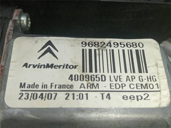 MOTOR ELEVALUNAS DEL. IZDO. Citroen C4 1.6 HDI PICASSO (80 KW) - 31621 / 9HZ