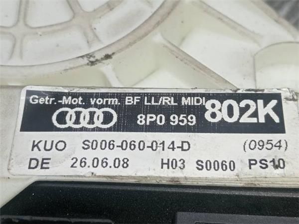MOTOR ELEVALUNAS DEL. DCHO. Audi A3 1.8  (8P) (2003-2012) (118 KW) - 31635 / CDA