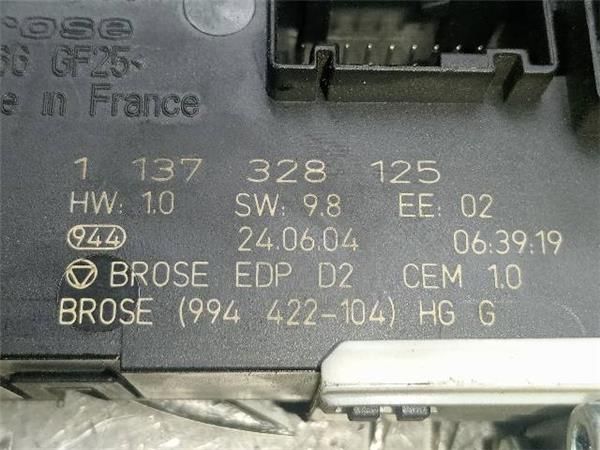 MOTOR ELEVALUNAS DEL. IZDO. Peugeot 407 2.0 HDI ST SPORT PK (100 KW) - 31664 / RHR