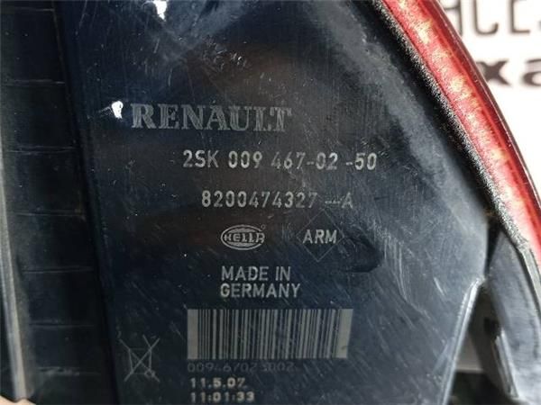 PILOTO TRA. DCHO. Renault Scenic 1.5 DCI II (106CV) (2005 2008) (78 KW) - 32024 / K9K P7