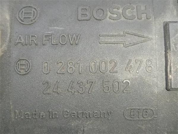 CAUDALIMETRO Opel Zafira 2.0 DTI A (F75) 101CV (2000-2005) (74 KW) - 32141 / Y20DTH