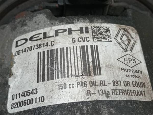 COMPRESOR AIRE ACOND. Renault Scenic 1.5 DCI II (106CV) (2005 2008) (78 KW) - 32195 / K9K P7