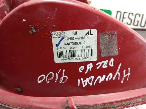 PILOTO TRA. DCHO. Hyundai i20 1.4 CDRI (PBT) 75CV (2008-2012) (55 KW) - 32235 / D4FC
