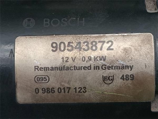 MOTOR ARRANQUE Opel Astra 1.6 G G CC (1998-2004) (62 KW) - 32841 / Z16SE