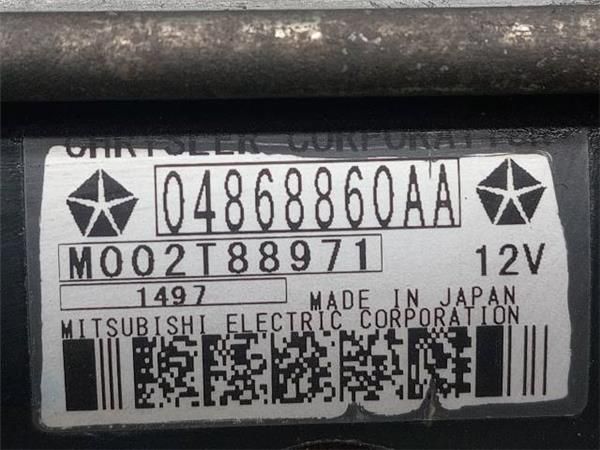MOTOR ARRANQUE Chrysler Voyager 2.8 CRD IV (150CV) (2004 2008) (110 KW) - 32850 / VM47C