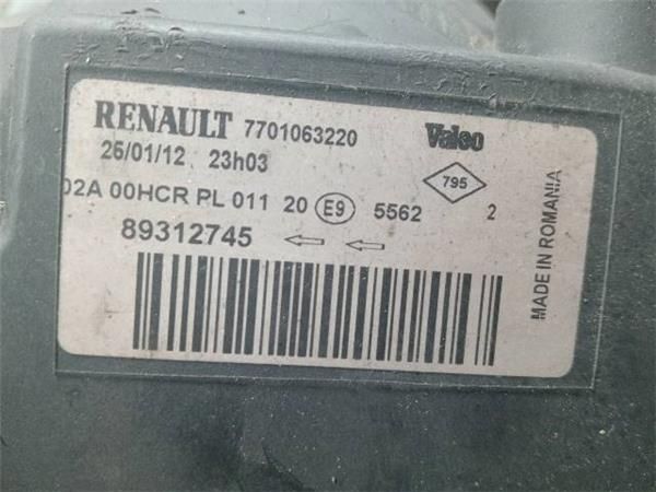 FARO DEL. DCHO Renault Megane 1.5 DCI II (BM) 106CV (2005-2008) (78 KW) - 32852 / K9KP7