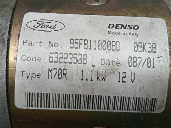 MOTOR ARRANQUE Ford Ka 1.3 G I 60CV (1996-2008) (44 KW) - 32863 / J4P