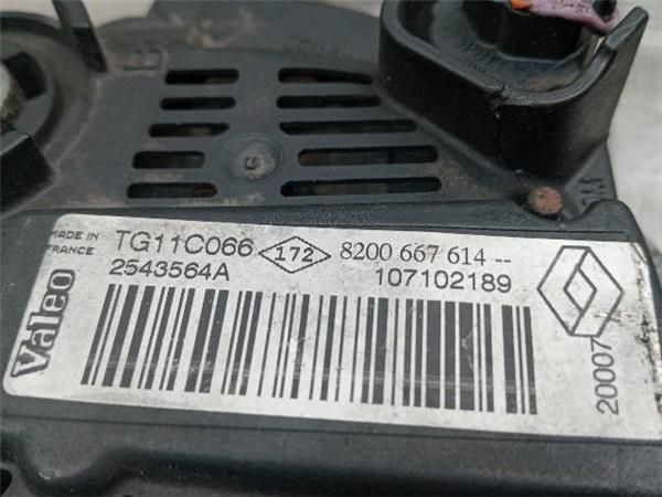 ALTERNADOR Renault Scenic 1.5 DCI II (106CV) (2005 2008) (78 KW) - 32912 / K9K P7