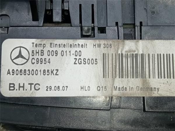 MANDOS CALEFACCION / A.A. Mercedes Sprinter 2.2 CDI 209 3T (88CV) (2006 2009) (65 KW) - 33026 / 646984