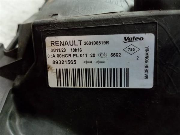 FARO DEL. DCHO Renault Megane 1.6 G II (113CV) (2002 2008) (82 KW) - 33212 / K4M D8