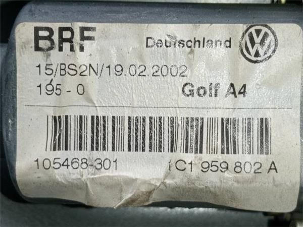 MOTOR ELEVALUNAS DEL. DCHO. Volkswagen Golf 1.9 TDI IV (101CV) (2000 2005) (74 KW) - 33316 / ATD