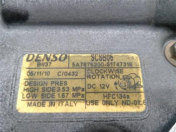 COMPRESOR AIRE ACOND. Fiat Idea 1.4 G (95CV) (2004 2022) (70 KW) - 33417 / 8A3A1000