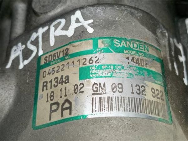 COMPRESOR AIRE ACOND. Opel Astra 2.0 DTI G (101CV) (1999 2005) (74 KW) - 33431 / Y20DTH