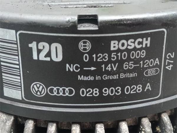 ALTERNADOR Audi 80 1.9 TDI (90CV) (1992 1996) (66 KW) - 33553 / 1Z