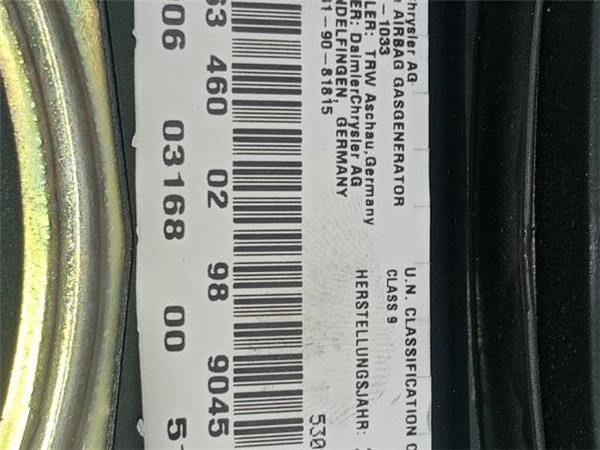 KIT AIRBAG Mercedes Ml 270 2.7 CDI I (W163) 4X4 163CV (1999-2005) (120 KW) - 33632 / 612963